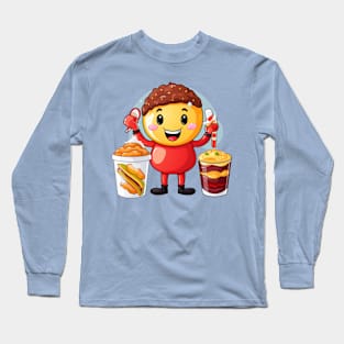 Donut kawaii  junk food T-Shirt cute  funny Long Sleeve T-Shirt